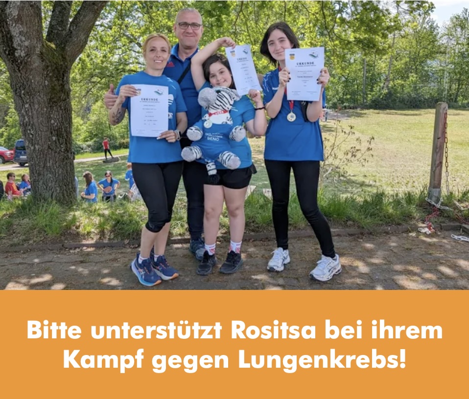 Bitte unterstützt Rositsa bei ihrem Kampf gegen Lungenkrebs